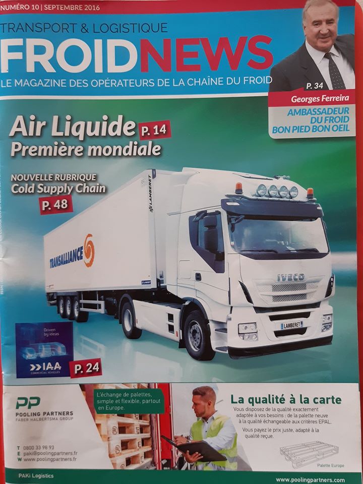 Un de nos camions en couverture de Magazine. Une récompense de la  profession ! - Mercure Transit