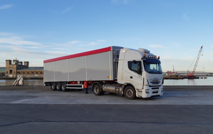 Livraison au port de Cherbourg pour notre client LEGRAS à destination de l'Irlande!